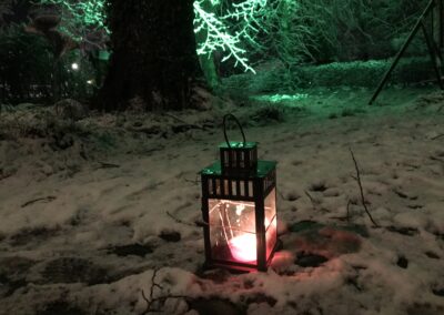 Laternenführung im Winterhalbjahr mit Schnee...